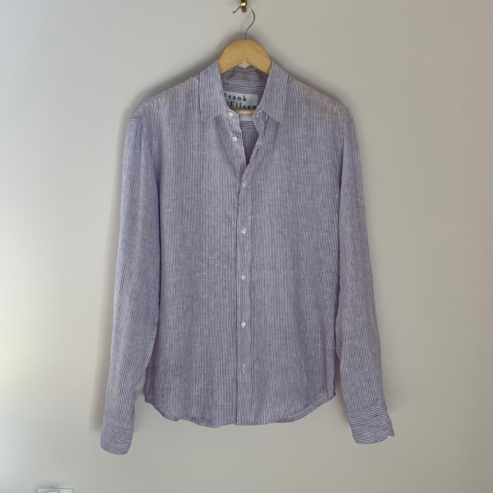Frank and Eileen Barry Striped 2ply cotton Shirt